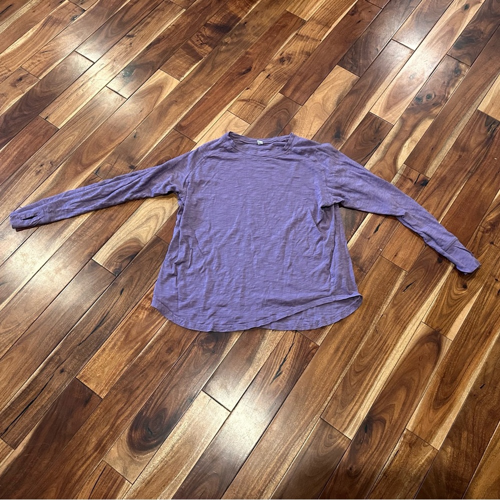 Zella Purple Long Sleeve Top activewear lightweight XS